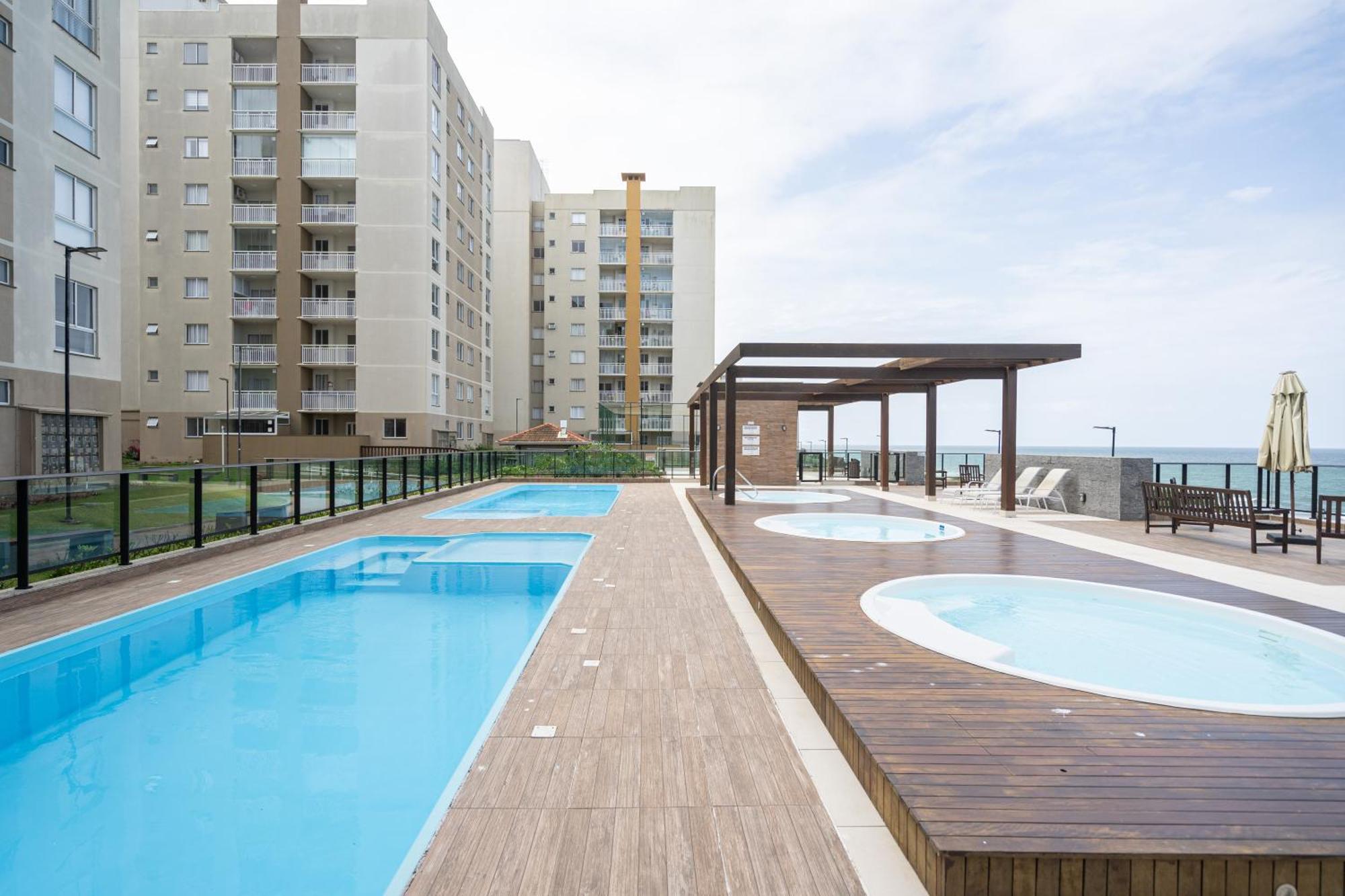 Aptos Completos Com Vista Mar Pe Na Areia Em Barra Velha Em Condominio Resort Com Spa, Piscina, Quadra De Futebol, Sala De Jogos, Brinquedoteca, Complexo Com Diversos Comercios Eksteriør billede